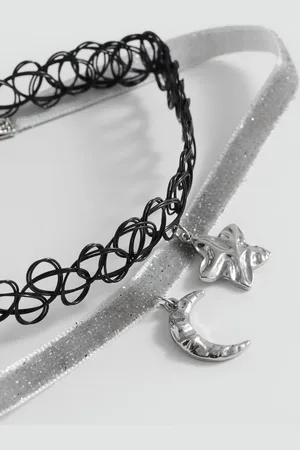 MANGO 2er-Pack Chokers mit Anhänger - Kinder - Einheitsgröße