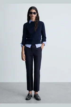 MANGO Gerade Bundfaltenhose - Damen - 38