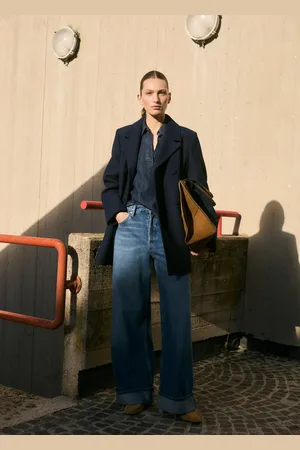 MANGO Doppelreihiger Mantel mit Reverskragen - Damen - L