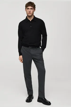 MANGO Poloshirt-Pullover aus 100 % Merinowolle - Herren - M