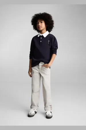 MANGO Baumwoll-Poloshirt mit Kontrastkragen - Kinder - 9-10 Jahre