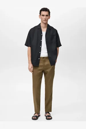 MANGO Slim Fit-Hose aus 100 % Leinen - Herren - 48
