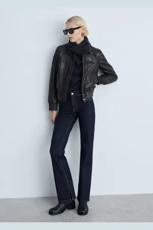 MANGO Flared-Rinse-Wash-Jeans mit Schlitzen - Damen - 42