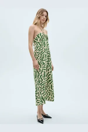 MANGO Baumwollkleid mit Rüschen - Damen - XL