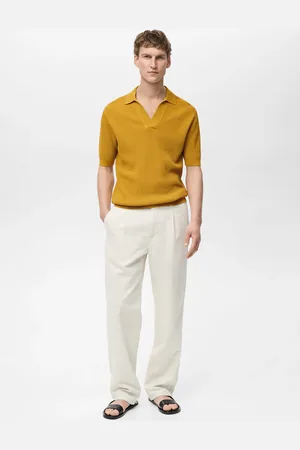 MANGO Strukturiertes Feinstrick-Poloshirt - Herren - M
