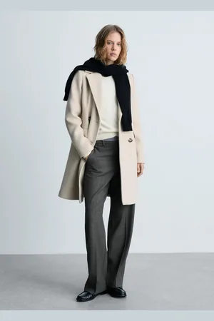 MANGO Zweireihiger Mantel aus Woll-Mix - Damen - 2XL