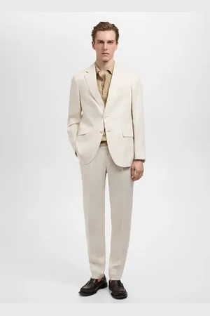 MANGO Slim-Fit-Sakko Amalfi aus 100 % Leinen - Herren - 50