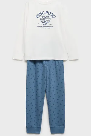 MANGO Langer, bedruckter Pyjama - Kinder - 5-6 Jahre