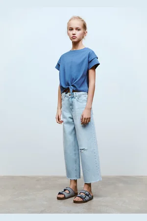 MANGO Baumwoll-T-Shirt mit Knotendetail - Kinder - 9-10 Jahre