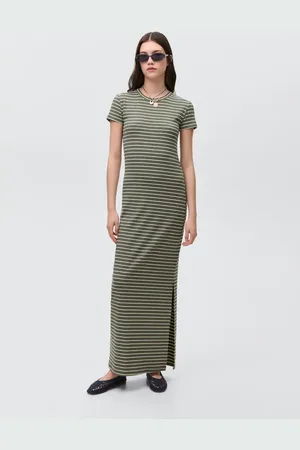 MANGO Langes Streifenkleid - Mädchen - L