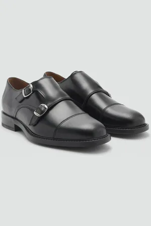 MANGO Lederschuh mit Doppelschnalle - Herren - 45