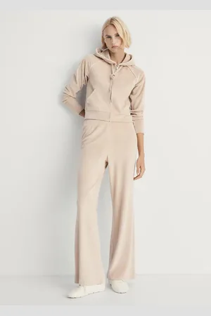 MANGO Velours-Hose mit weicher Haptik - Damen - S