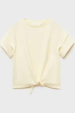MANGO Baumwoll-T-Shirt mit Knotendetail - Kinder - 11-12 Jahre