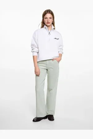 MANGO Jeans straight Streifen - Mädchen - M