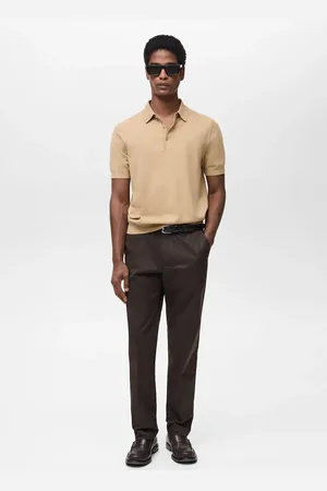 MANGO Feinstrick-Poloshirt aus 100 % Baumwolle - Herren - L