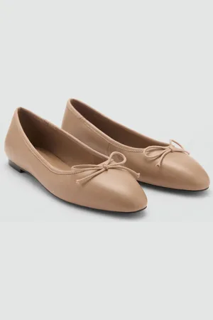 MANGO Leder-Ballerina - Damen - 39