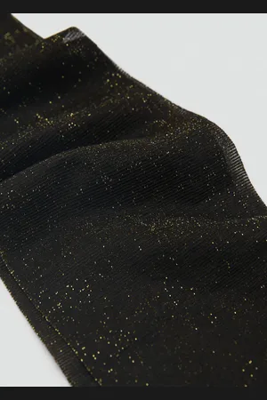 MANGO Strumpfhose mit Lurex-Detail - Damen - S