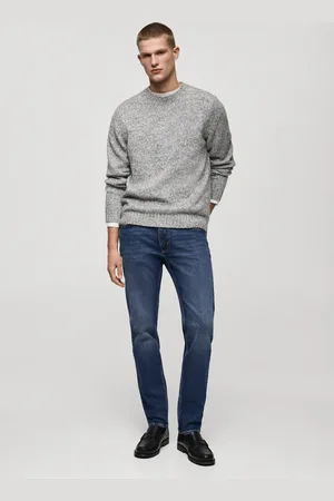 MANGO Slim Fit-Jeans Jan im Used-Look mit dunkler Waschung - Herren - 40