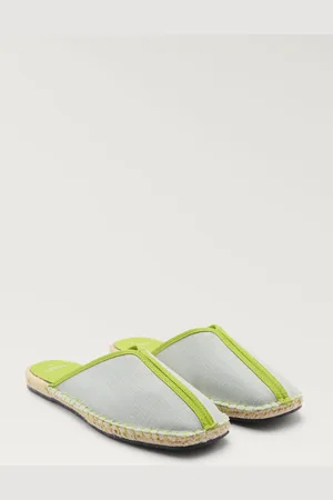 MANGO Pantolette mit kontrastfarbenem Detail - Damen - 38