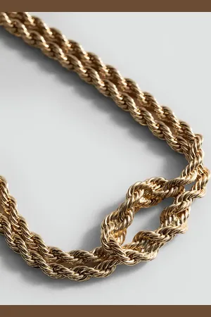 MANGO Halskette mit Flechtdesign - Damen - Einheitsgröße