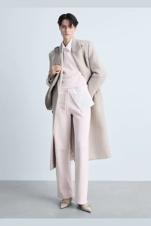 MANGO Wideleg-Joggerpants aus Baumwolle - Damen - S