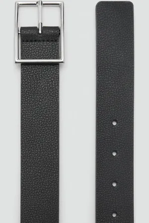 MANGO Genarbter Ledergürtel - Herren - 110
