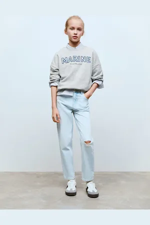 MANGO Baumwoll-Sweatshirt mit Schriftzug - Kinder - 13-14 Jahre