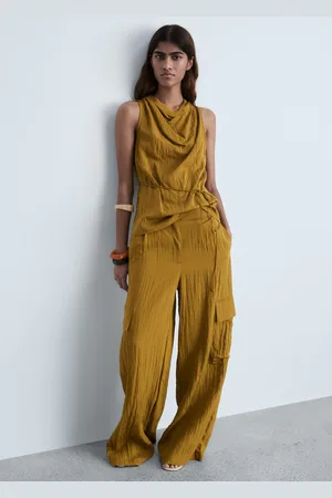 MANGO Texturierte Cargohose - Damen - S