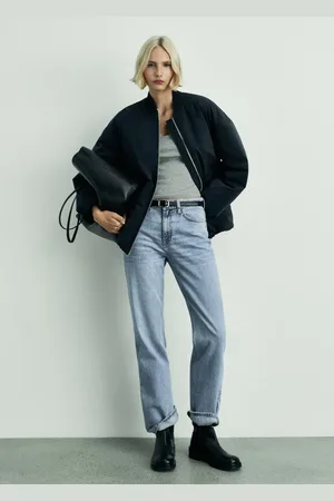 MANGO Gerade Jeans Matilda mit mittlerer Bundhöhe - Damen - 40