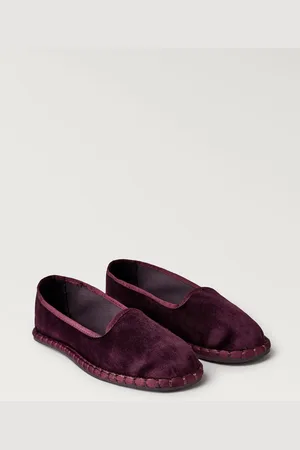 MANGO Velours-Hausschuhe - Damen - 40