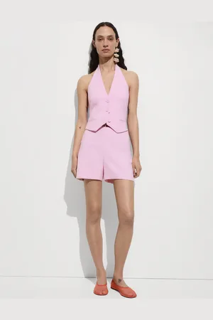 MANGO Gerade Shorts mit mittlerer Bundhöhe - Damen - S