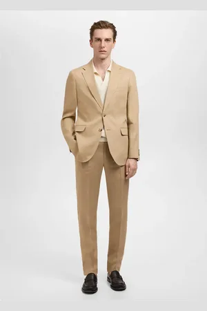 MANGO Slim-Fit-Sakko Amalfi aus 100 % Leinen - Herren - 48