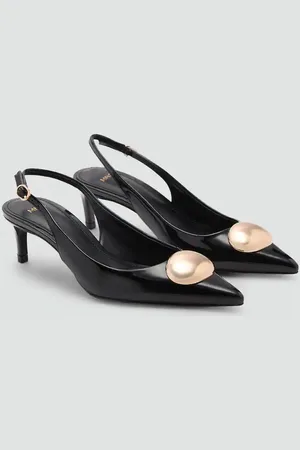 MANGO Kitten-Heels mit Metallverzierung - Damen - 36