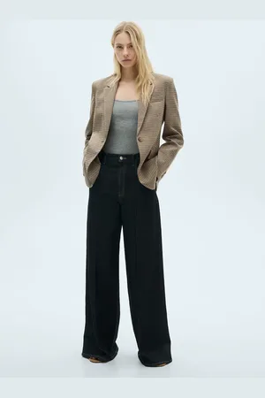 MANGO Gerader Blazer mit Mikro-Hahnentrittmuster - Damen - 1XL