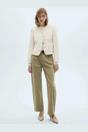 MANGO Tweedjacke mit Schmuckknöpfen - Damen - 3XL