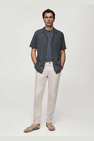 MANGO Leinen-Tencel-Hose mit Kordelzug - Herren - 42