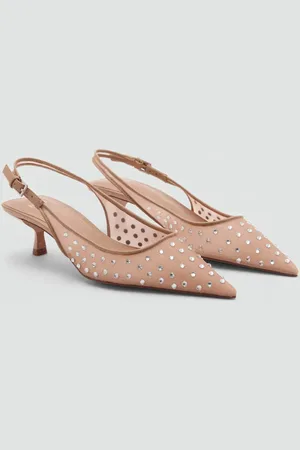MANGO Kristallsteinverzierte High-Heels - Damen - 35