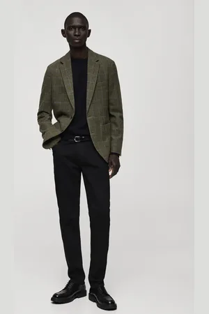 MANGO Slim-Fit-Blazer aus Wolle mit Hahnentrittmuster - Herren - 46