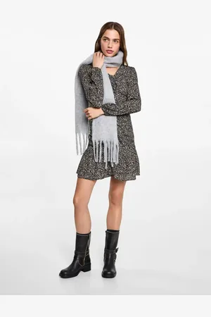 MANGO Gekräuseltes Printkleid - Mädchen - XL