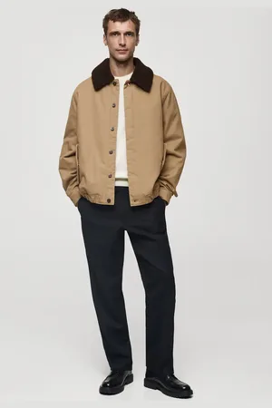 MANGO Gesteppte Jacke mit Shearling-Kragen - Herren - XL