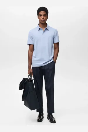MANGO Slim Fit-Poloshirt aus Baumwoll-Piqué - Herren - M