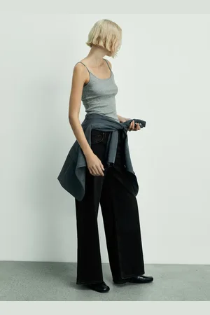 MANGO Wideleg-Jeansm mit niedriger Bundhöhe - Damen - 36