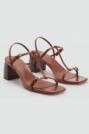 MANGO Riemen-Sandalette mit Schnalle - Damen - 35