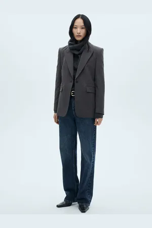 MANGO Gerader Blazer mit Mikro-Hahnentrittmuster - Damen - M
