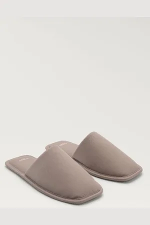 MANGO Hausschuhe mit feinem Webestreifen - Damen - 36-37