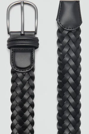MANGO Geflochtener Ledergürtel - Herren - 110