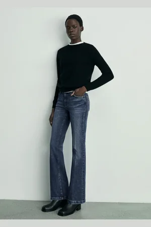 MANGO Flare-Jeans mit niedrigem Bund - Damen - 32