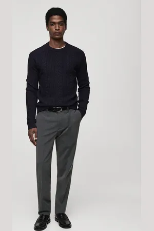 MANGO Pullover mit Zopfmuster - Herren - XL