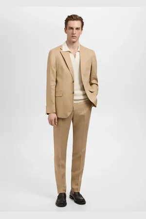 MANGO Slim-Fit-Anzughose Amalfi aus 100 % Leinen - Herren - 46