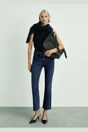 MANGO Flared-Crop-Jeans Sienna - Damen - 32